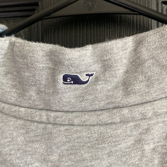 Vineyard Vines Target Heather Gray 1/4 Zip Pullover Sweatshirt Size Medium - Picture 6 of 6